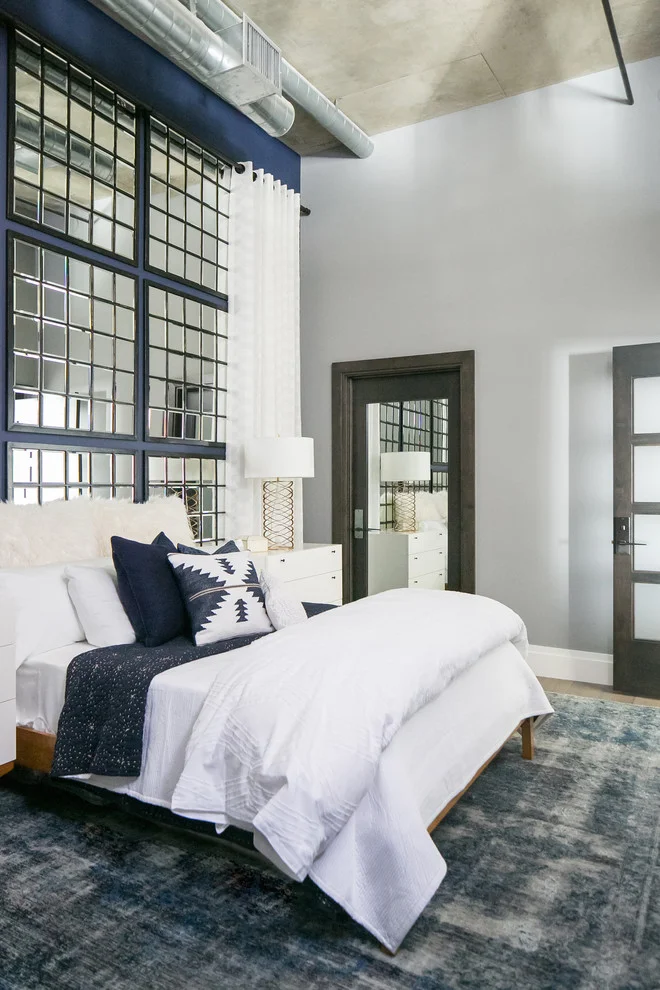 Stylish Industrial Bedroom Design
