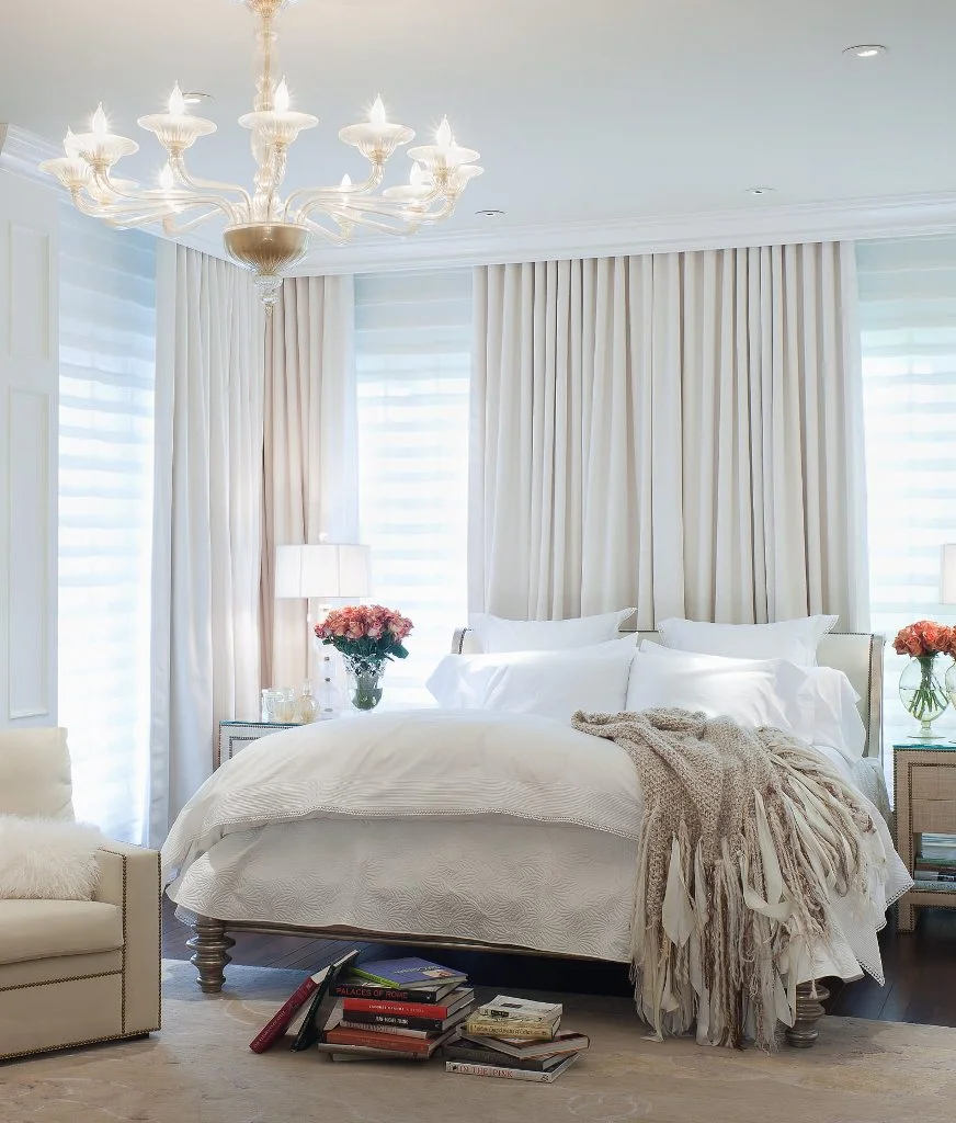 White With Cream Drapes