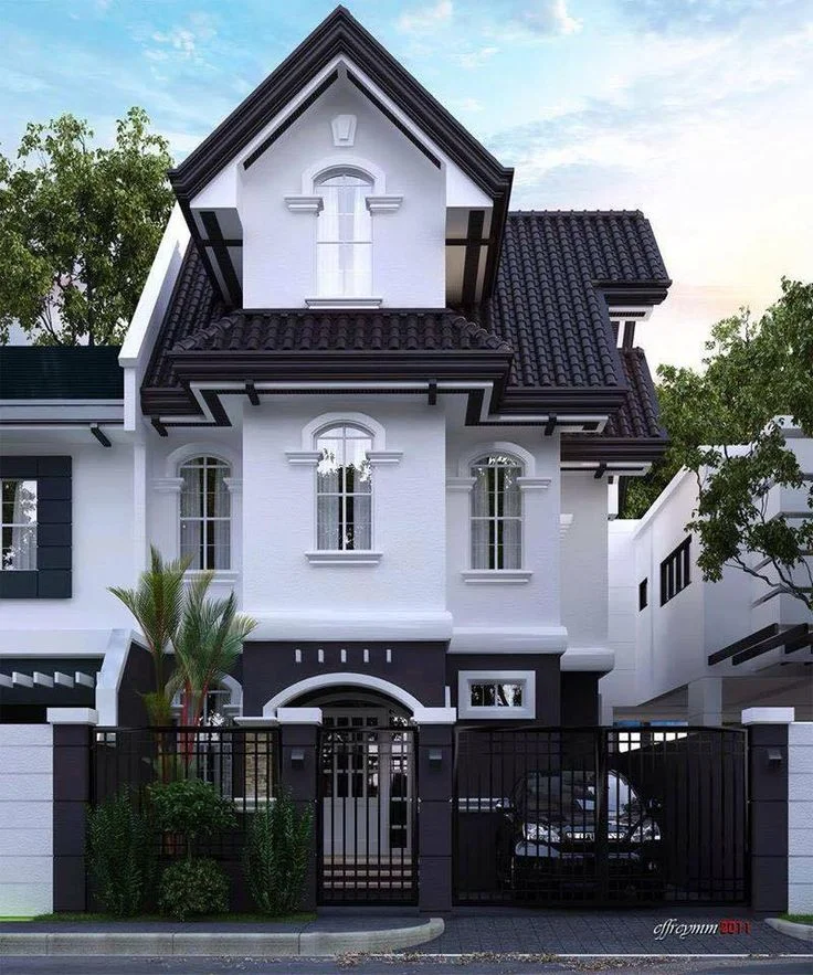 Exterior Combination Black and White