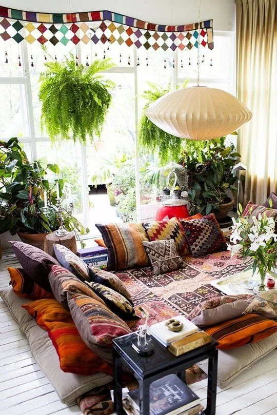 Floor Seating Bohemian Decorating Ideas