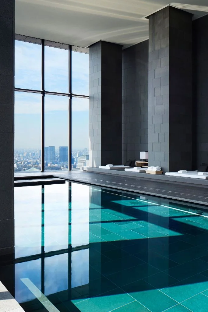 Indoor Pool With Big City Views