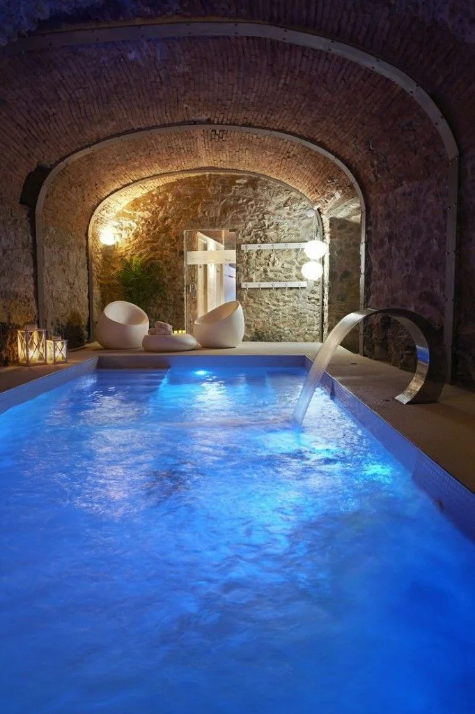 Indoor Pool with Inside Lighting