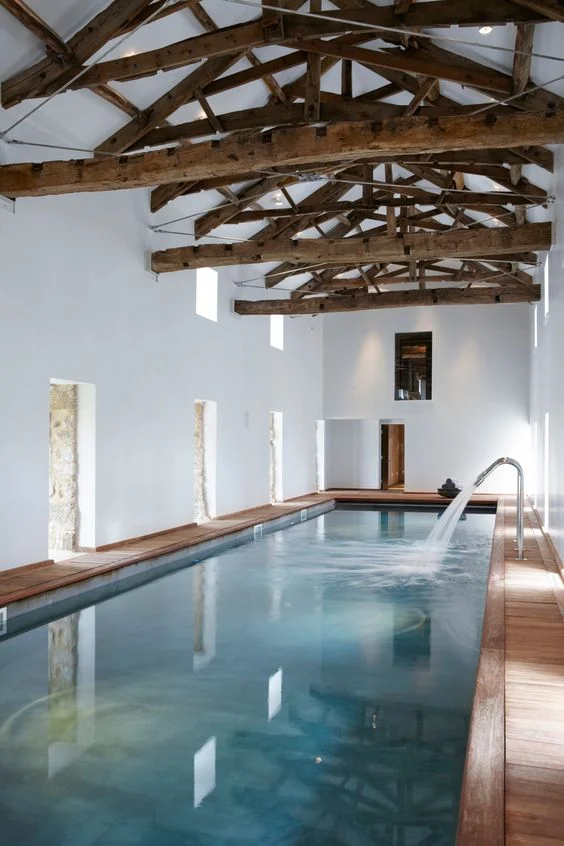 Rustic Indoor Swimming Pool