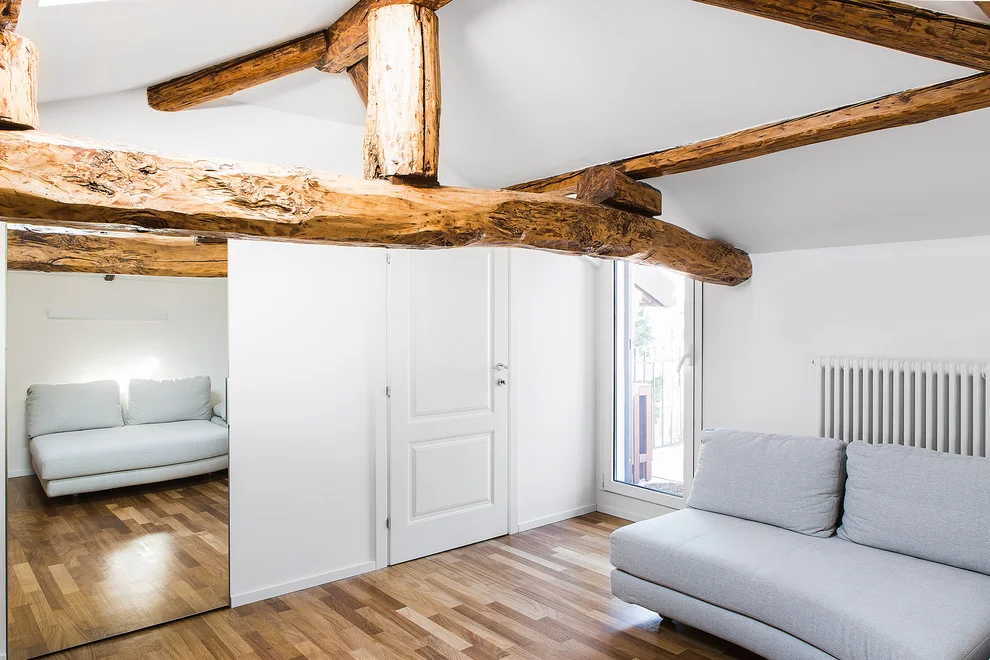 Rustic White Room Design