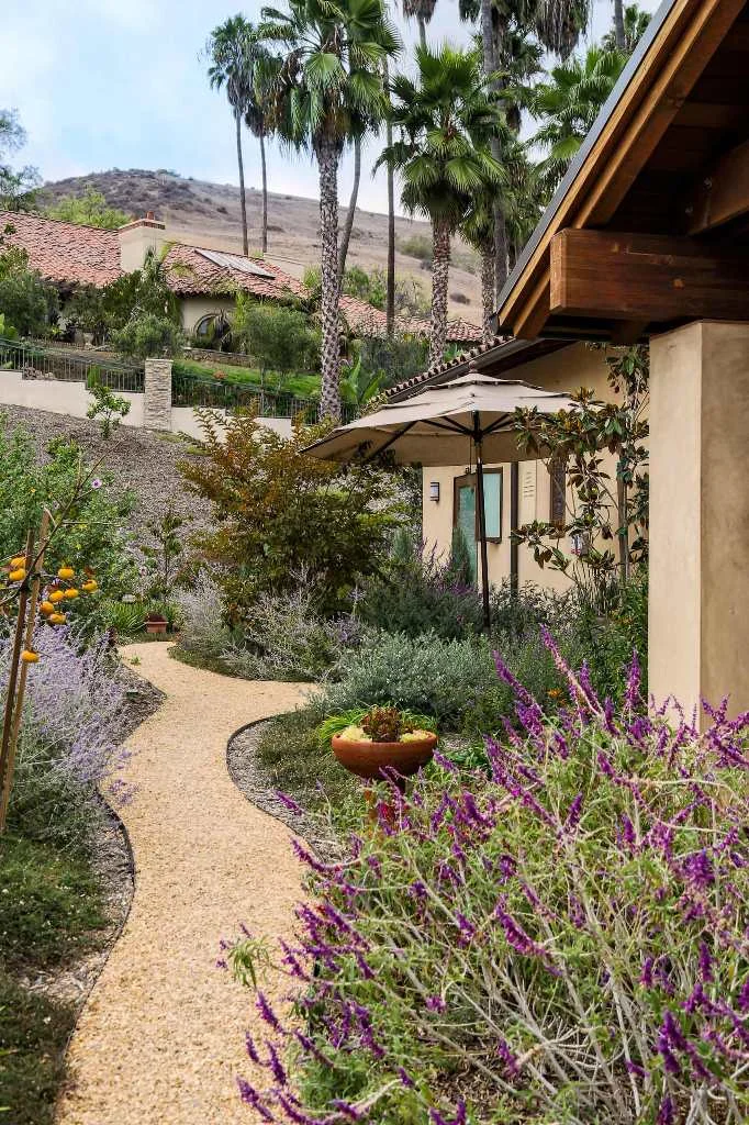 Sand and Gravel Garden Path