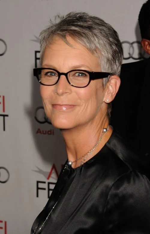 Short Pixie Cut Hairstyle With Glasses