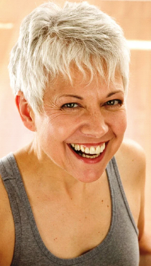 Short Spiky White Hair