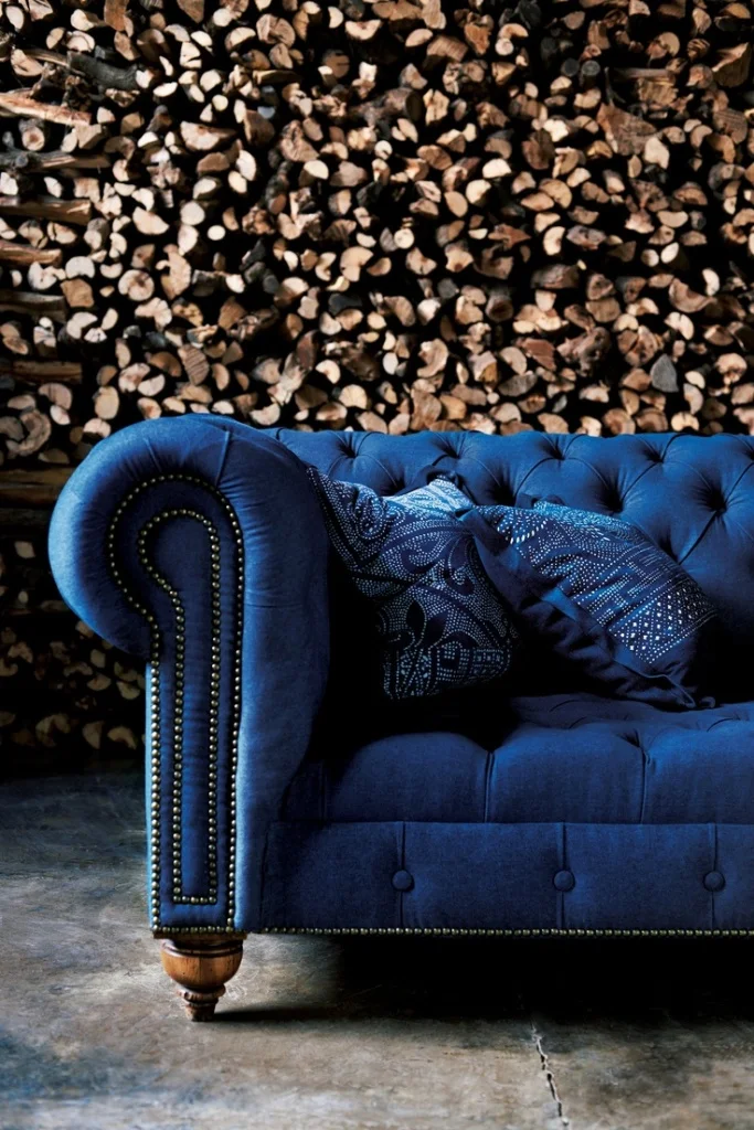Wood Storage Inside Sofa