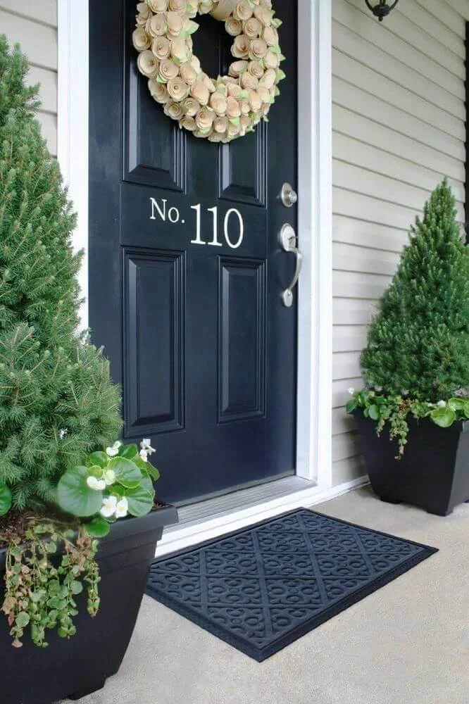 Black Door Mat