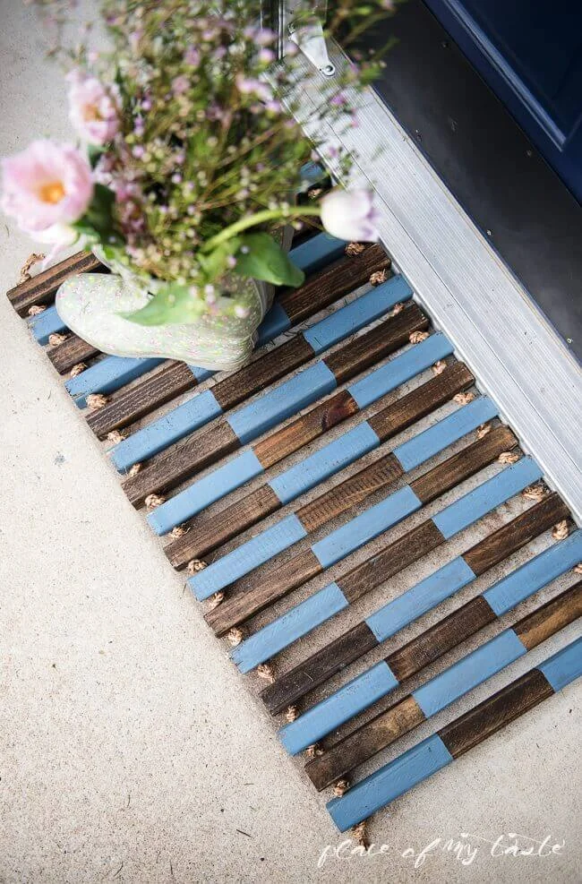 DIY Wooden Colorful Stripes