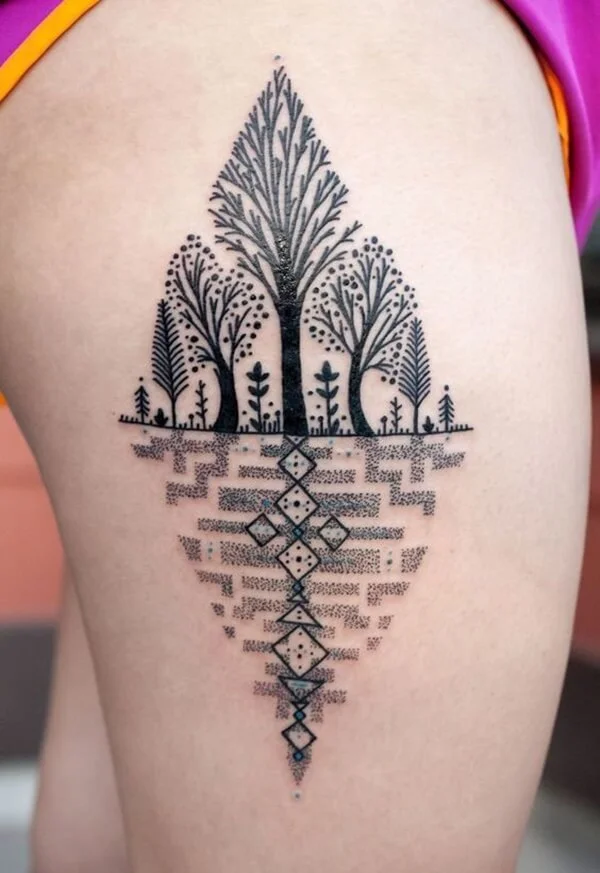Family Trees Creativeness Tattoo