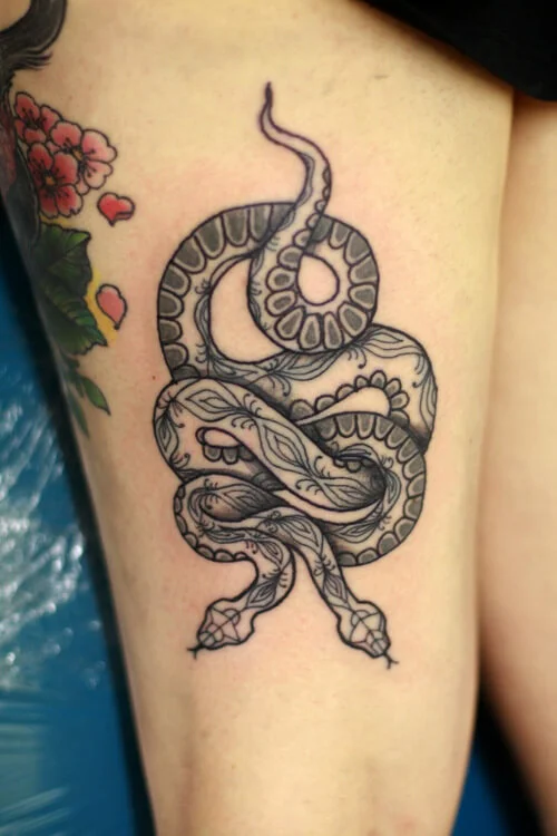 Double Headed Snake Tattoo
