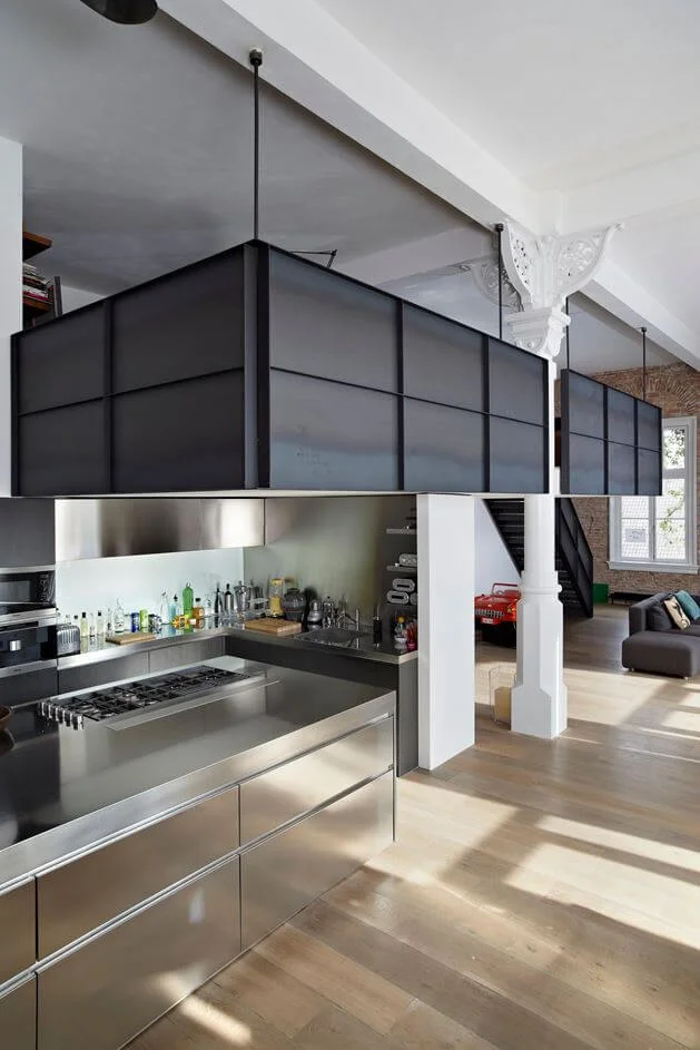 Amsterdam Loft Kitchen Island