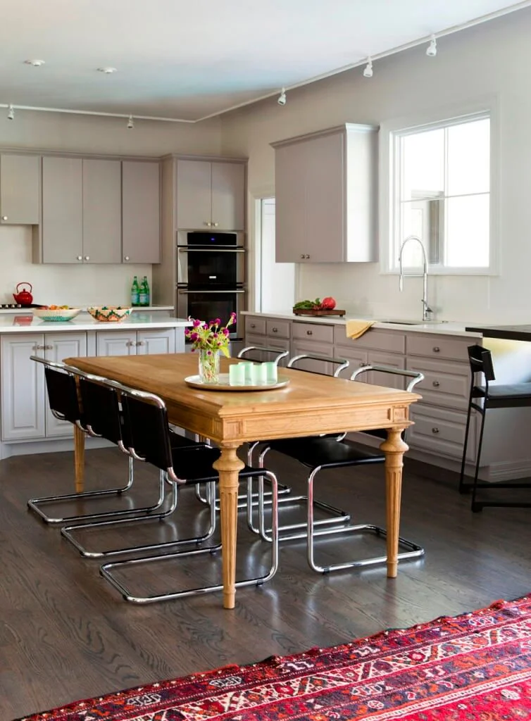 kitchen and dining