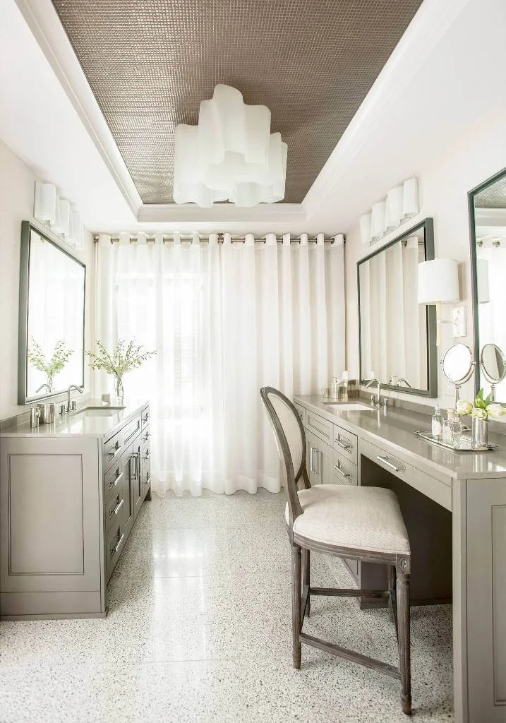 Eyelet Curtains Traditional Bathroom