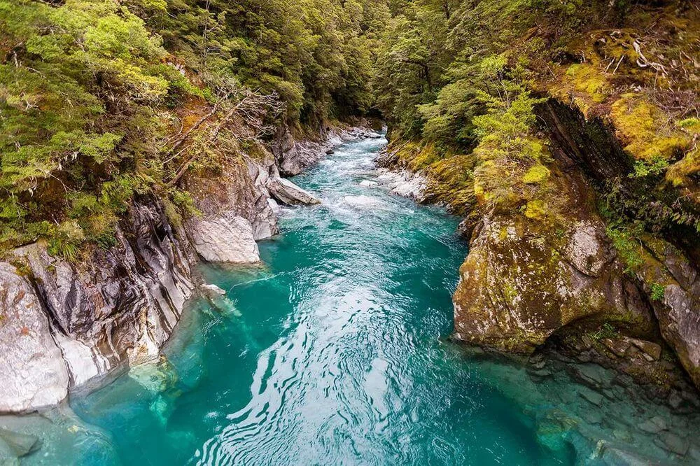 Blue Pools South Island New Zealand