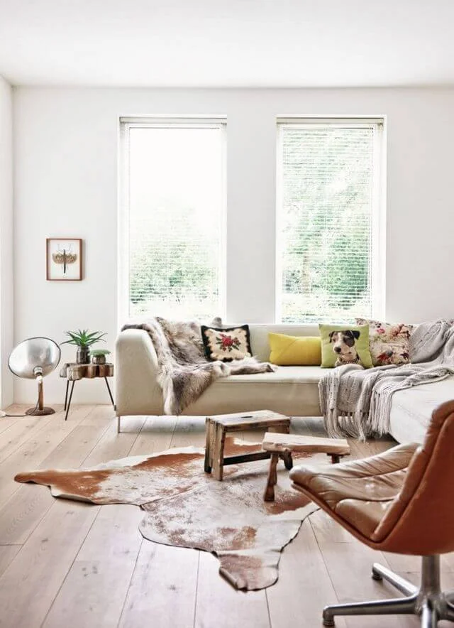 animal hide rug