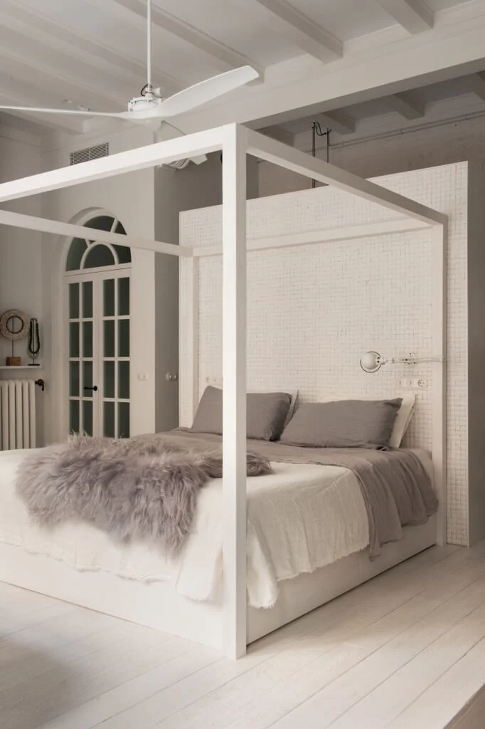 bedroom mini tile wall