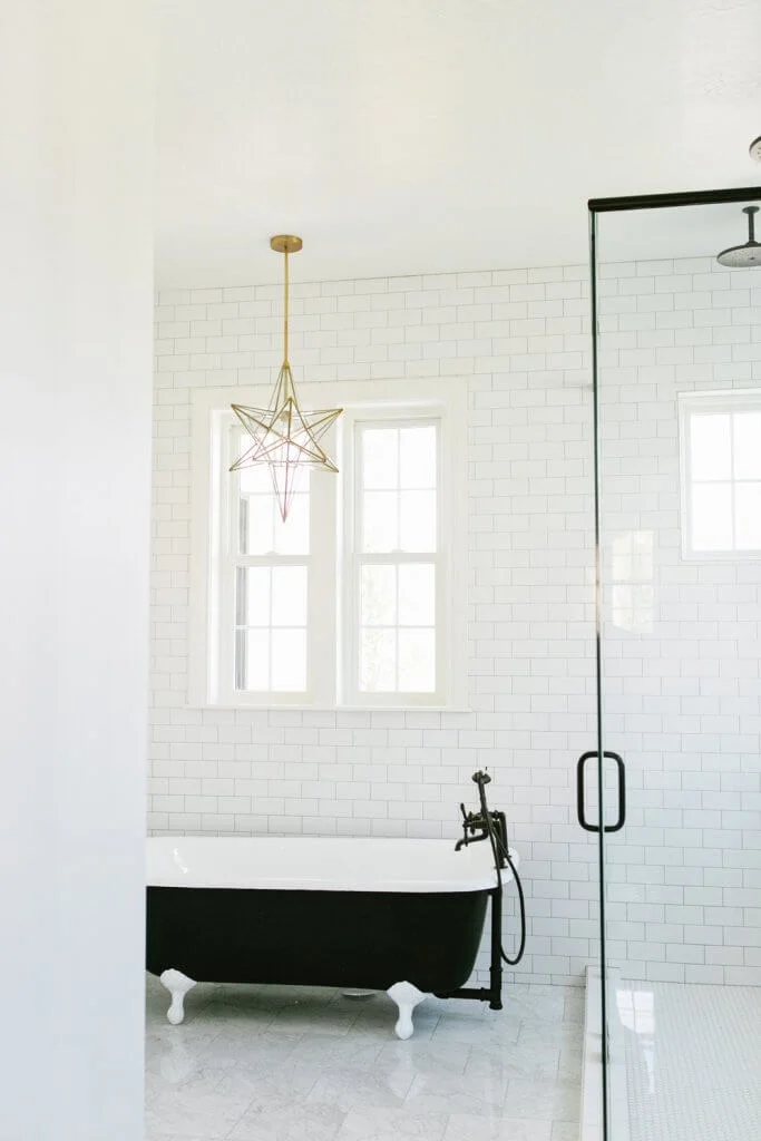 chandelier bathroom