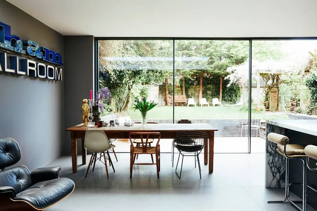 dining room lounge glass doors