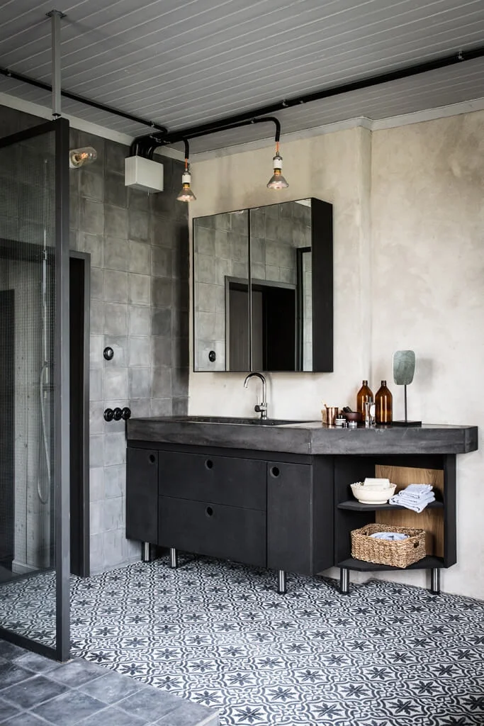 elegant grey vanity
