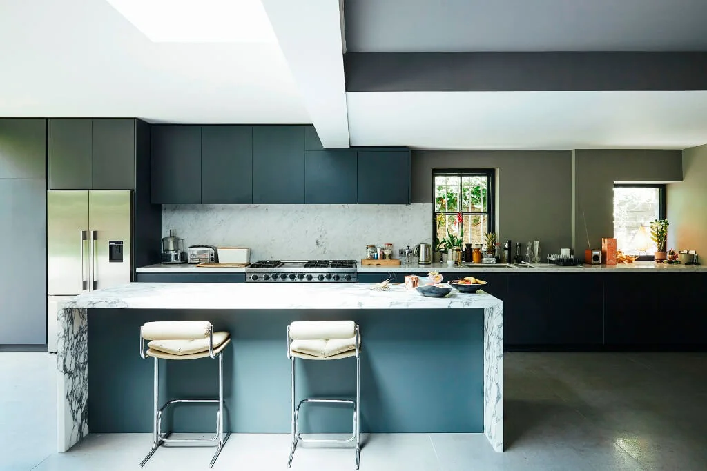 kitchen counter and island