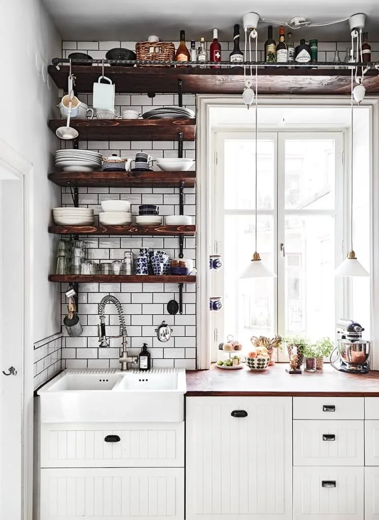 kitchen shelves