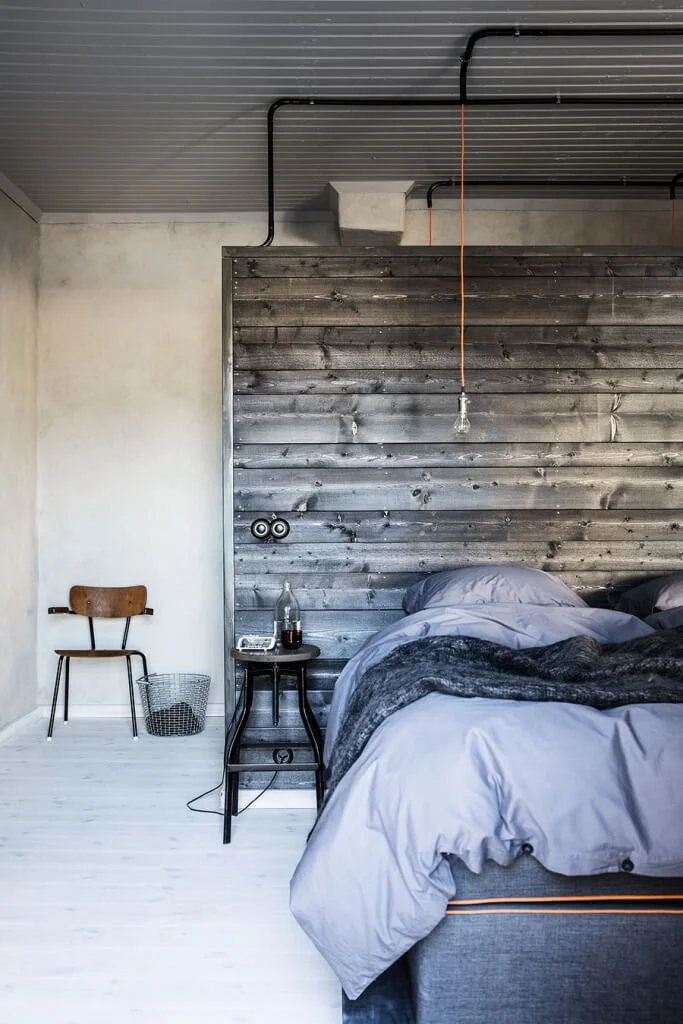 patterned headboard