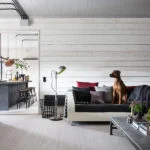 patterned white wall