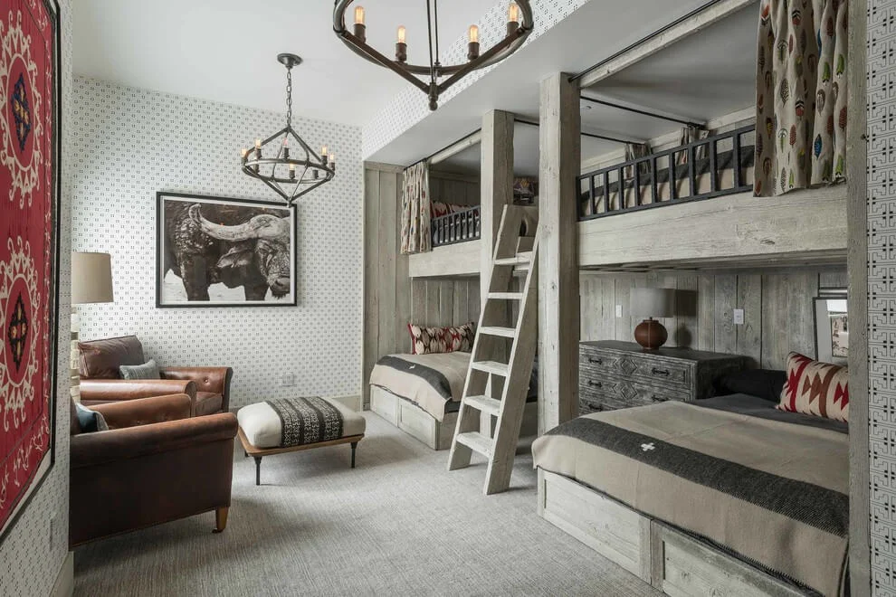 Kids Room with Full of Bunk Beds