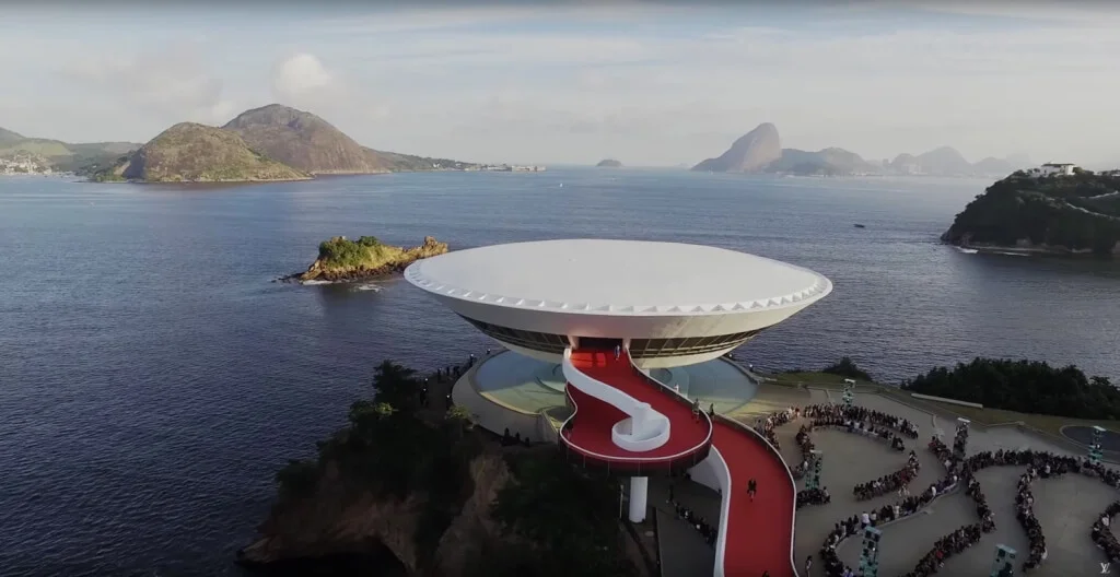 Oscar Niemeyers Niteroi Contemporary Art Museum in Rio de Janeiro