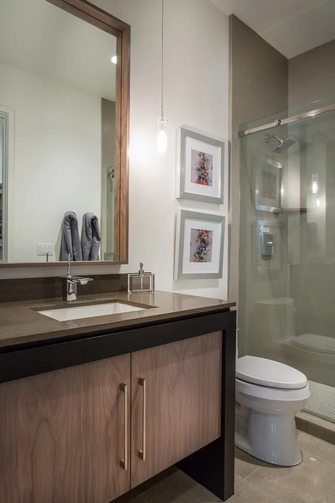 contemporary home design guest bathroom
