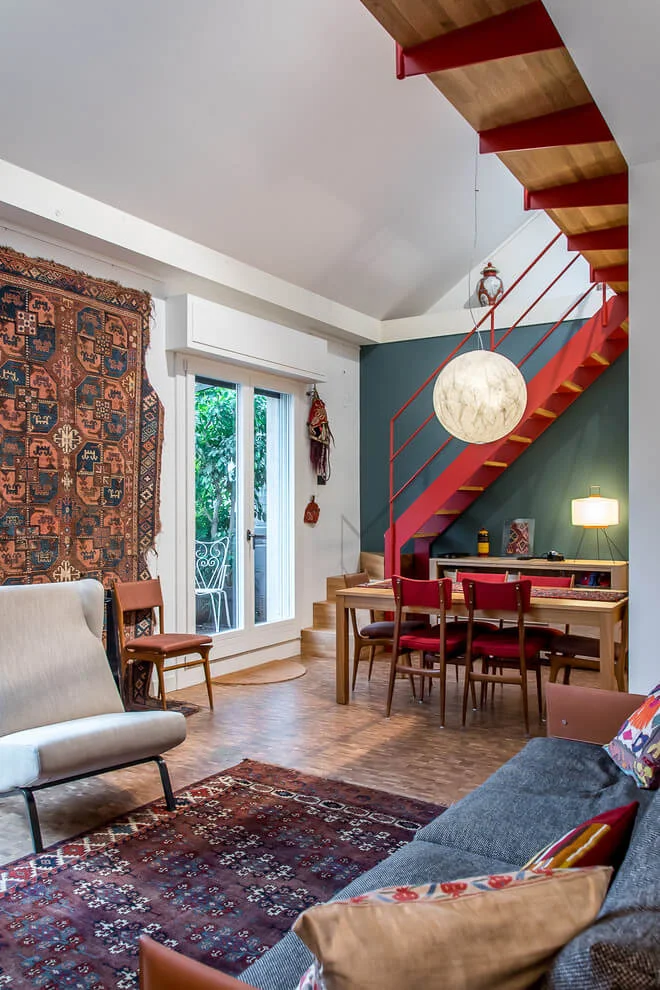 ethnic rug wall decor