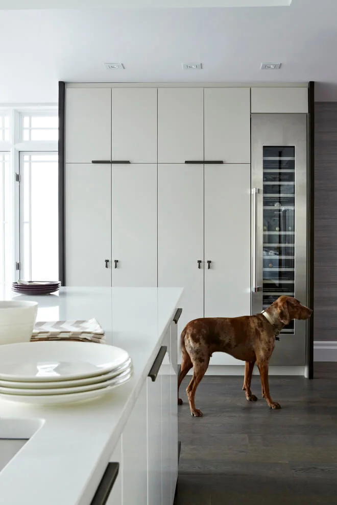 hidden kitchen pantry and wine column