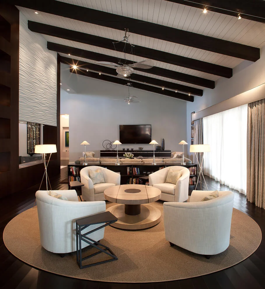 luxurious white and wood theme
