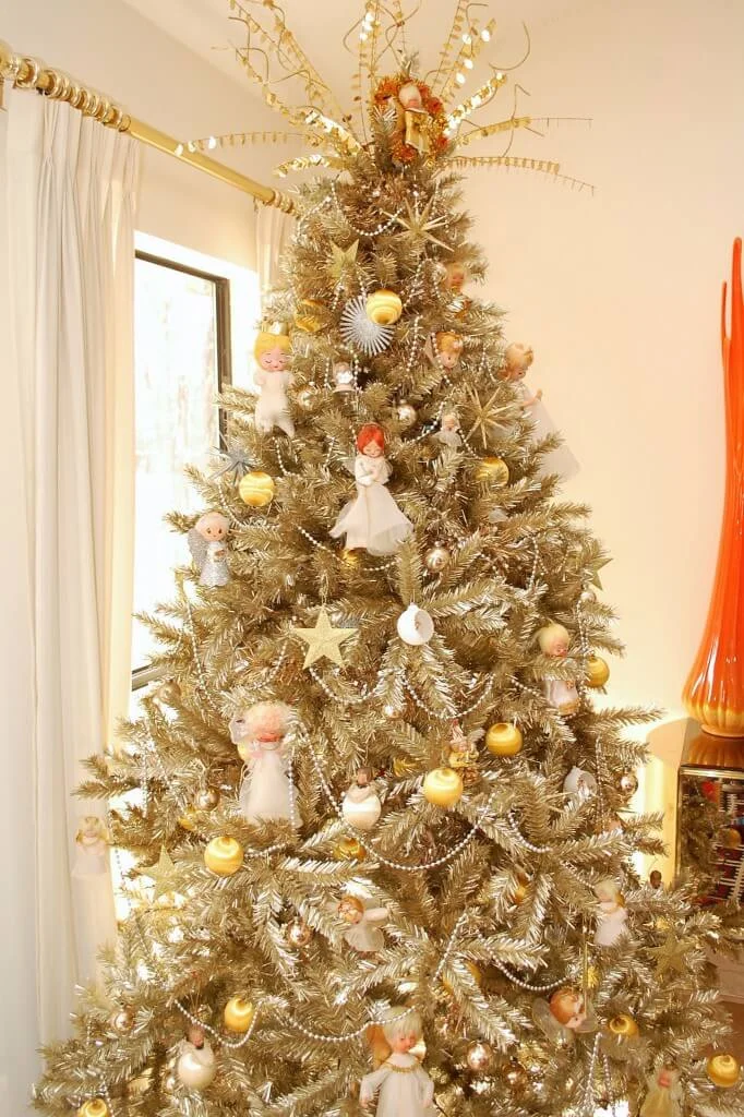 stars and angels christmas tree