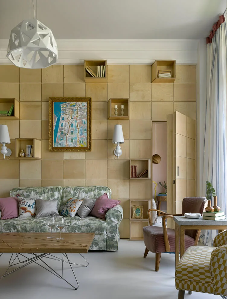 wall panels and plywood door