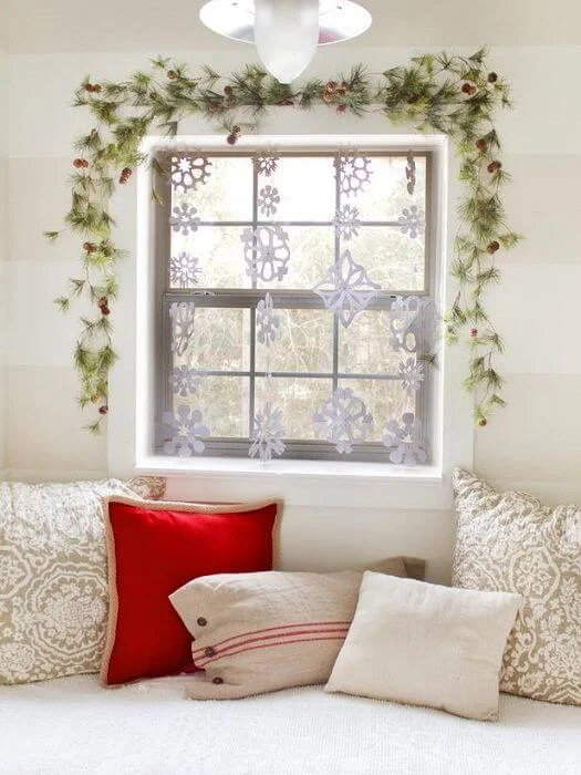 Easy Snowflake Window Decor