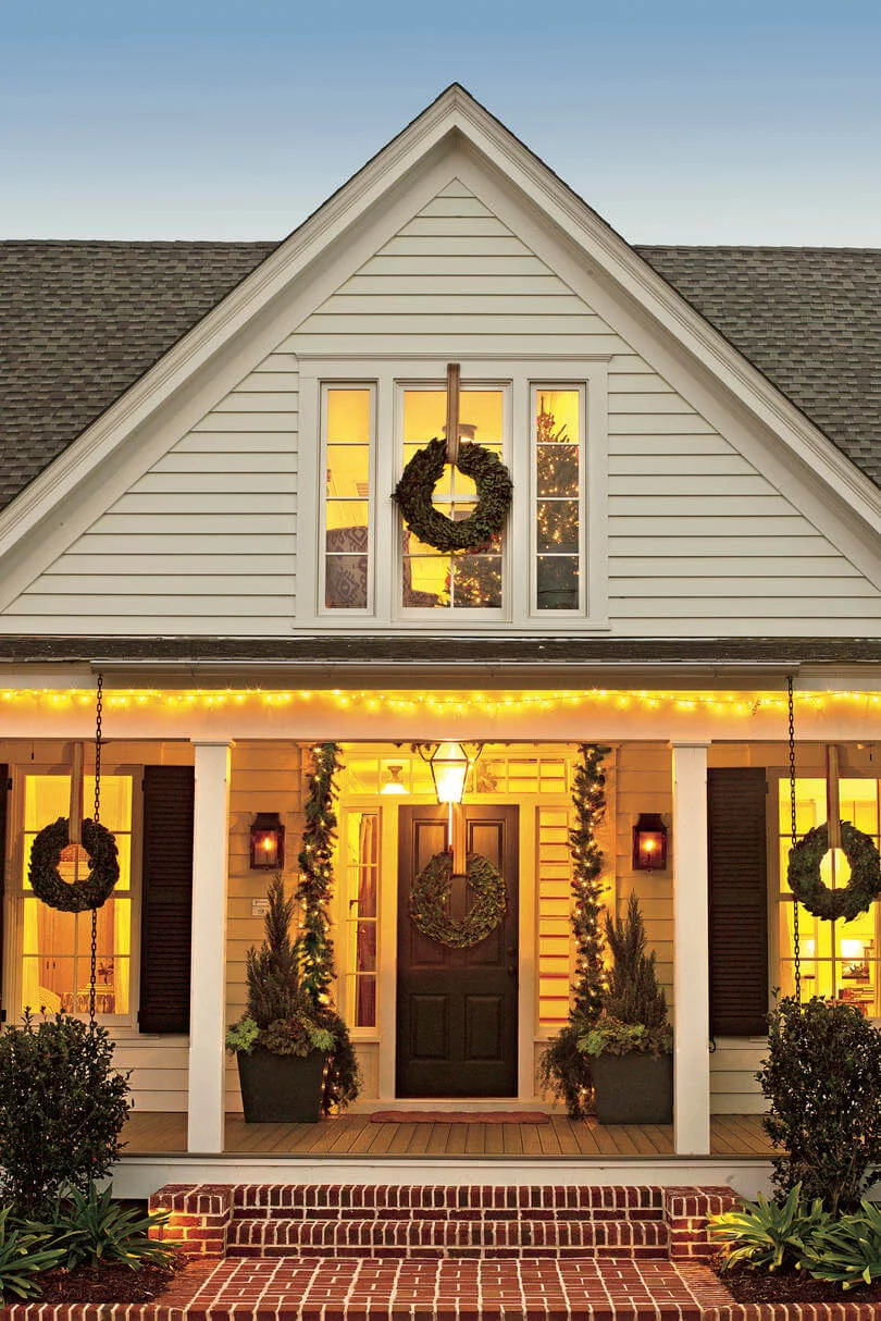 Front Porch Wreath Decor