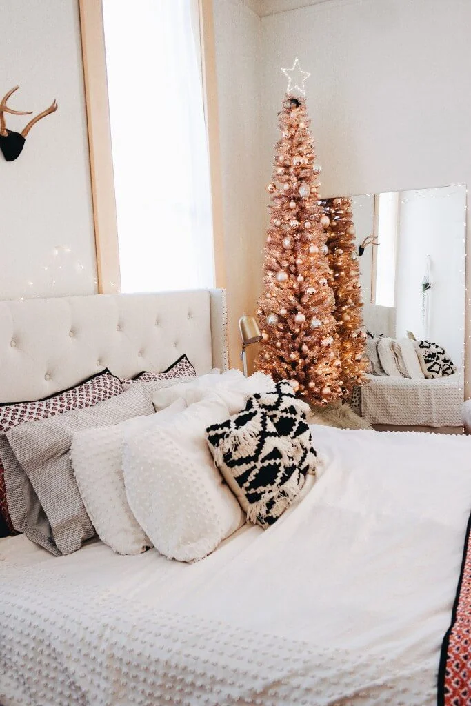Rose Gold Theme Bedroom Decor