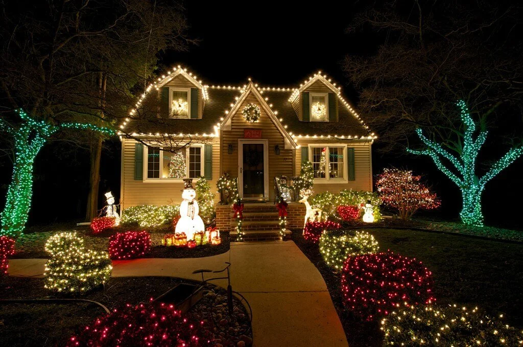 Snowman Christmas Lights Outdoor