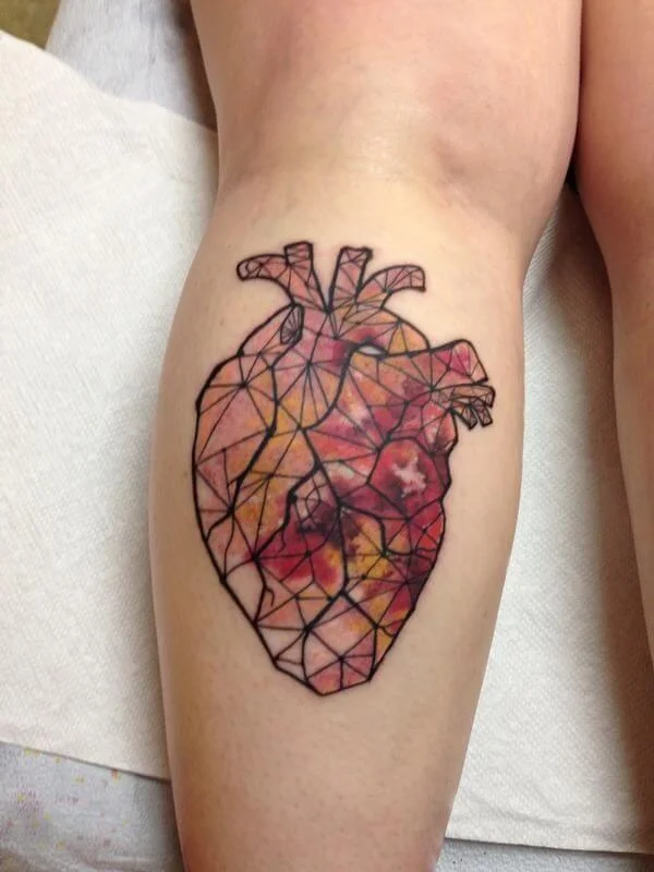 Watercolor Geometric Tattoo