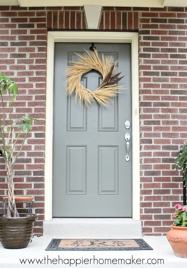 Wheat And Feather Wreath DIY