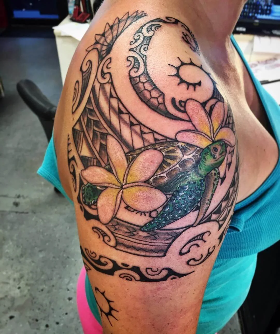 Tribal Shoulder Tattoo