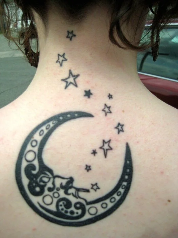 Tribal Moon Tattoo