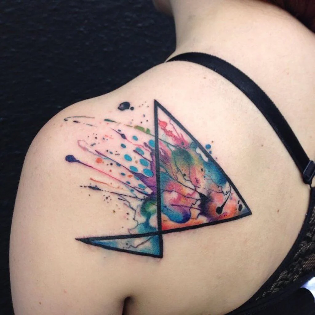 Abstract Watercolor Tattoo