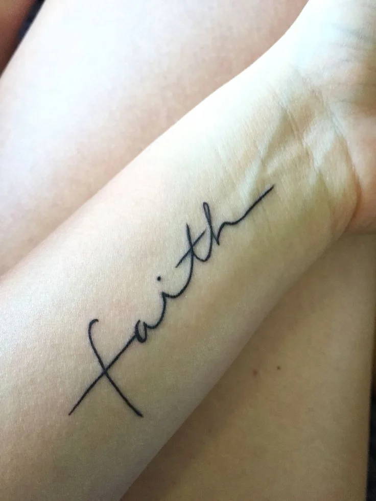 Faith Arm Tattoo