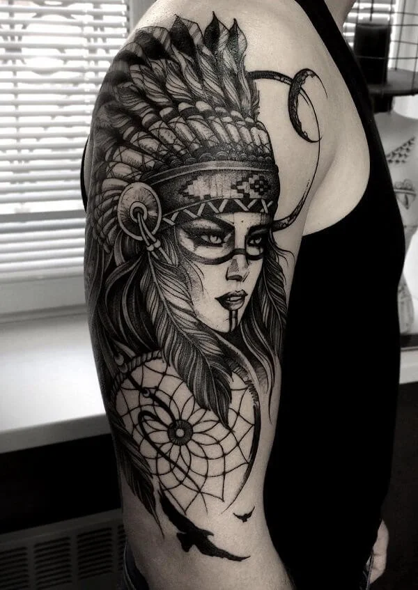Native American Tribal Tattoo