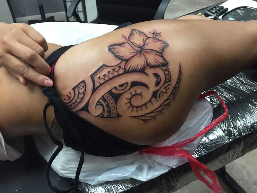 Flower Tribal Tattoo