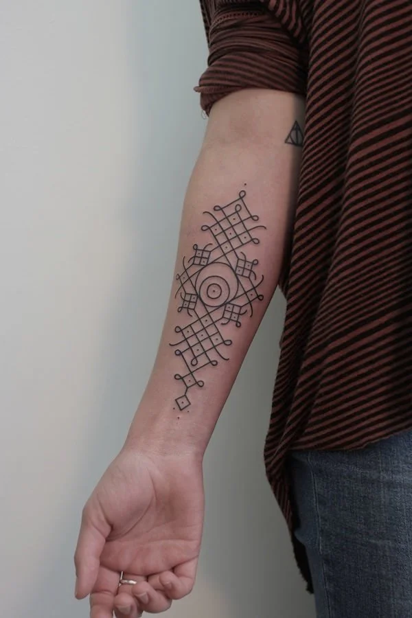 Geometric Arm Tattoo